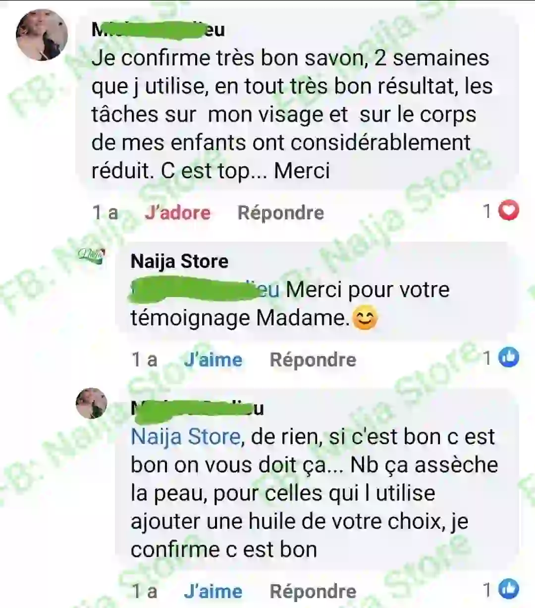 Témoignage Facebook — livraison Yopougon, très satisfaite