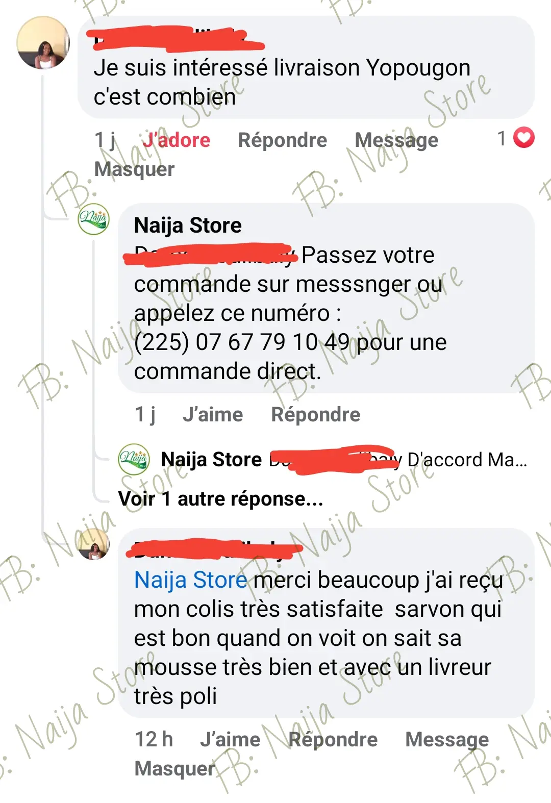 Cliente — teint sans tache, se lave uniquement au savon noir